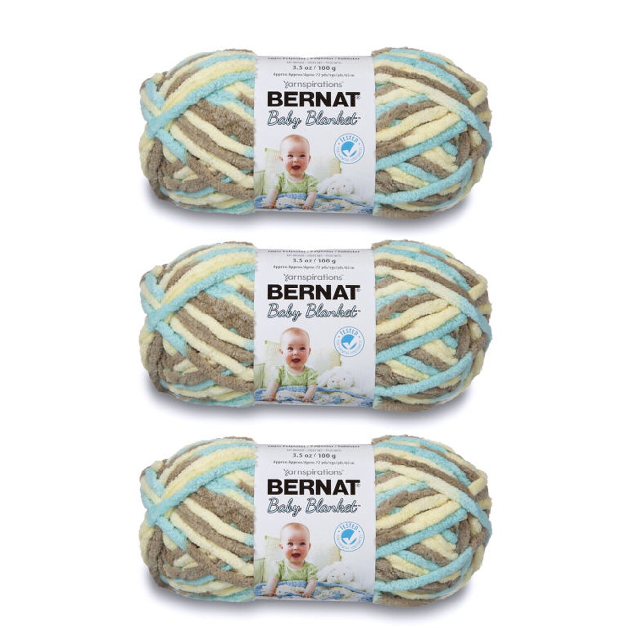 Baby blanket bernat yarn deals